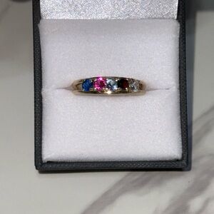 Mother Birthstone Ring Yellow 10Kt Gold Sz 10